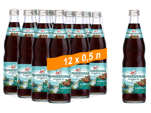Лимонад ЧЕРНОГОЛОВКА Байкал 0,5 л, газ, стекло