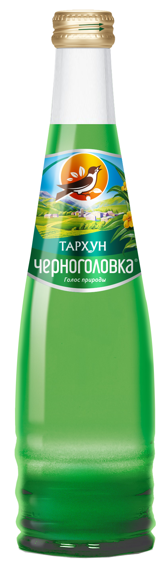 Лимонад ЧЕРНОГОЛОВКА Тархун 0,33 л, газ, стекло