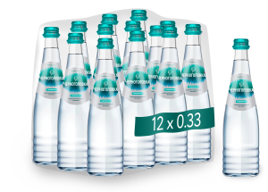 Вода питьевая минеральная ЧЕРНОГОЛОВКА 0,33 л, газ, стекло