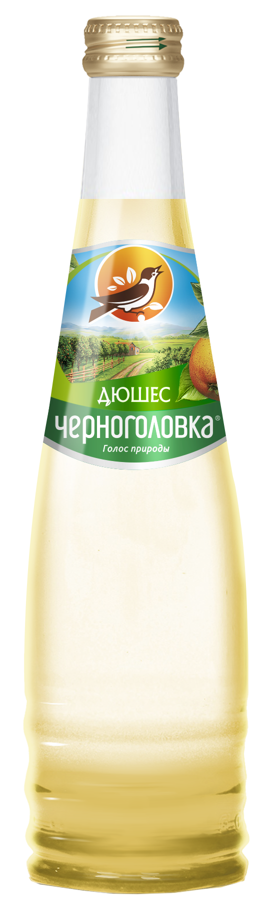 Лимонад ЧЕРНОГОЛОВКА Дюшес 0,33 л, газ, стекло