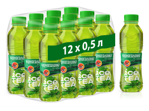 Холодный чай зеленый ЧЕРНОГОЛОВКА Мята-лайм 0,5 л, ПЭТ