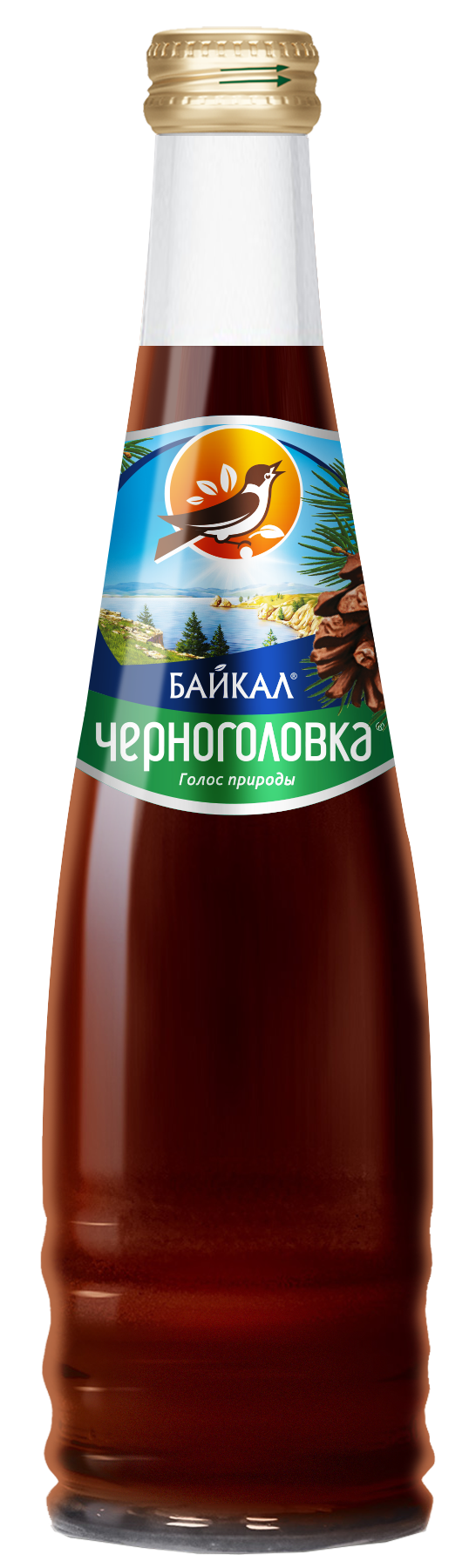 Лимонад ЧЕРНОГОЛОВКА Байкал 0,33 л, газ, стекло