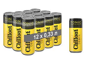 Тоник газированный «ChillOut Premium English Tonic» 0,33 л, ж/б