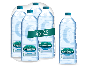 Вода питьевая артезианская ЧЕРНОГОЛОВКА 2,5 л, без газа, ПЭТ