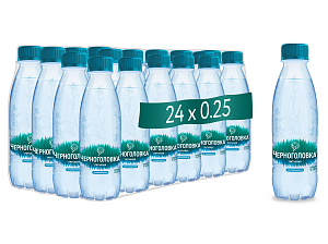 Вода питьевая артезианская ЧЕРНОГОЛОВКА 0,25 л, без газа, ПЭТ