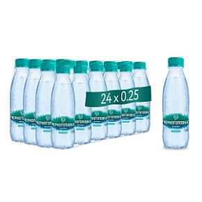 Вода питьевая артезианская ЧЕРНОГОЛОВКА 0,25 л, газ, ПЭТ